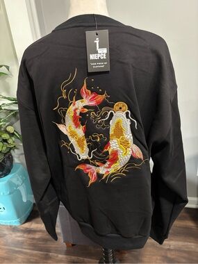Niepce Japanese Embroidered Soft Sweatshirt New